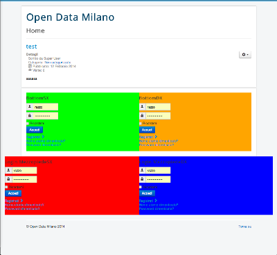 Le posizioni ora occupano l'area dei contenuti